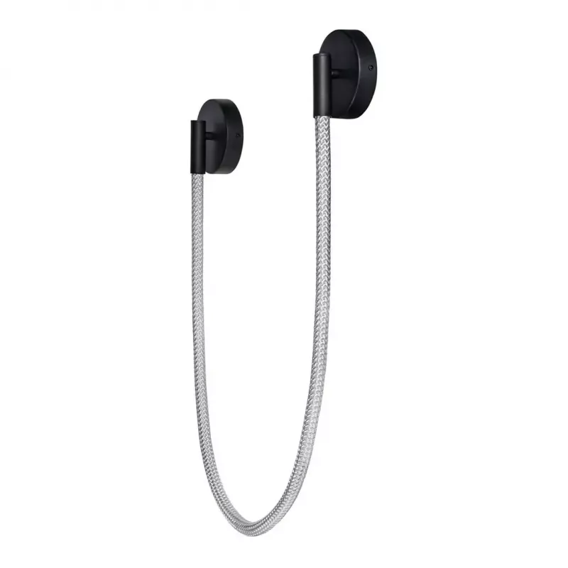 Lámpara de pared LED ActiveJet AJE-CAMELIA WW, negra, 16 W, 2300 lm, 2700 K, 1580×120×65 mm