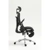 Silla de oficina ergonómica ActiveJet YK848 — asiento y respaldo de malla, negra, respaldo 50,5×57 cm, anchura de asiento 48,5 cm