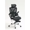 Silla de oficina ergonómica ActiveJet YK848 — asiento y respaldo de malla, negra, respaldo 50,5×57 cm, anchura de asiento 48,5 cm