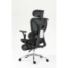 Silla de oficina ergonómica ActiveJet YK848 — asiento y respaldo de malla, negra, respaldo 50,5×57 cm, anchura de asiento 48,5 cm