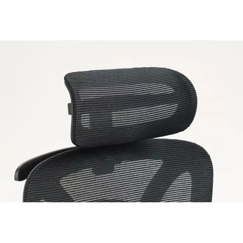 Silla de oficina ergonómica ActiveJet YK848 — asiento y respaldo de malla, negra, respaldo 50,5×57 cm, anchura de asiento 48,5 cm