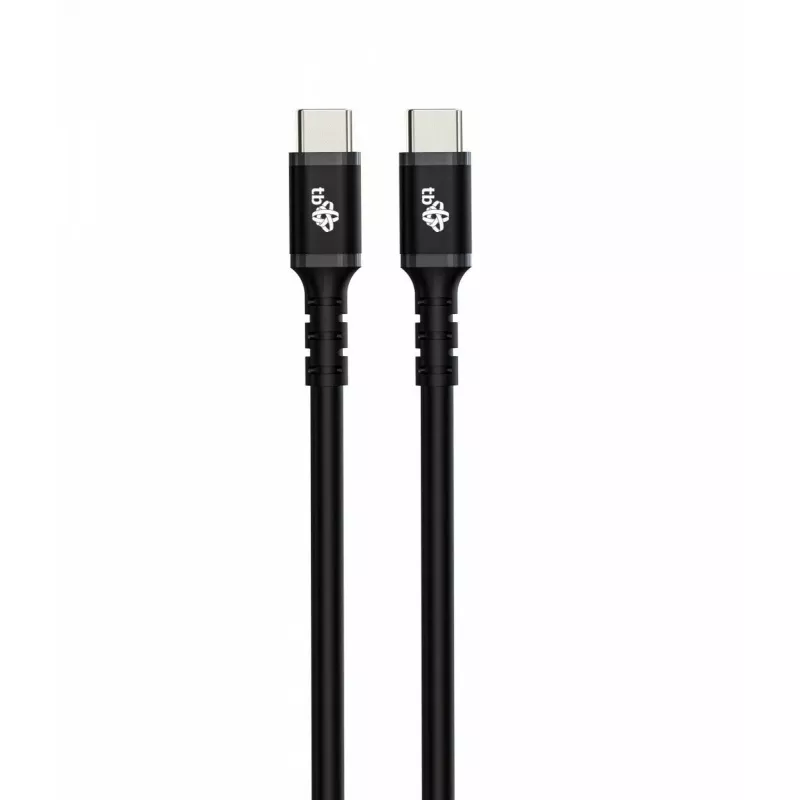 Cable USB-C TB AKTBXKUCC2SI10B, 1 m, funda de silicona, negro