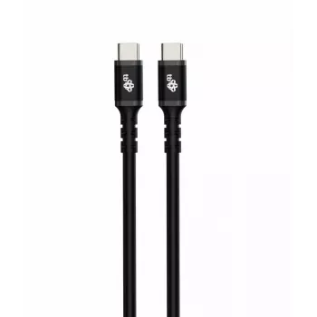 Cable USB-C TB AKTBXKUCC2SI10B, 1 m, funda de silicona, negro