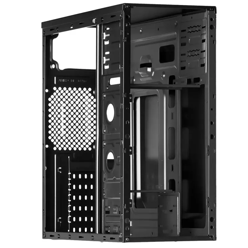 Caja para PC semitorre Akyga AK939BL, ATX / Micro-ATX / Mini-ITX, 2x USB 2.0, sin fuente de alimentación, negra