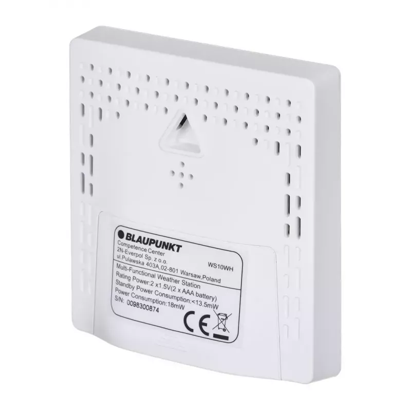 Estación meteorológica BLAUPUNKT WS10WH – monitor inalámbrico de temperatura y humedad interior/exterior