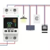 Medidor de consumo eléctrico monofásico QOLTEC 50981 DIN35 230V 50Hz