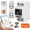 Medidor de consumo eléctrico monofásico QOLTEC 50981 DIN35 230V 50Hz