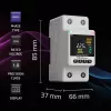 Medidor de consumo eléctrico monofásico QOLTEC 50981 DIN35 230V 50Hz