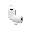 Rollos térmicos para caja QOLTEC 57 x 30 mm 55 g/m² sin BPA, núcleo 17 mm, 10 uds.