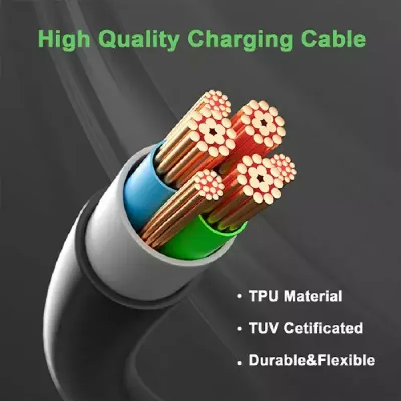 Cable de carga para vehículos eléctricos Qoltec 52474 Type 2 22 kW 5 m