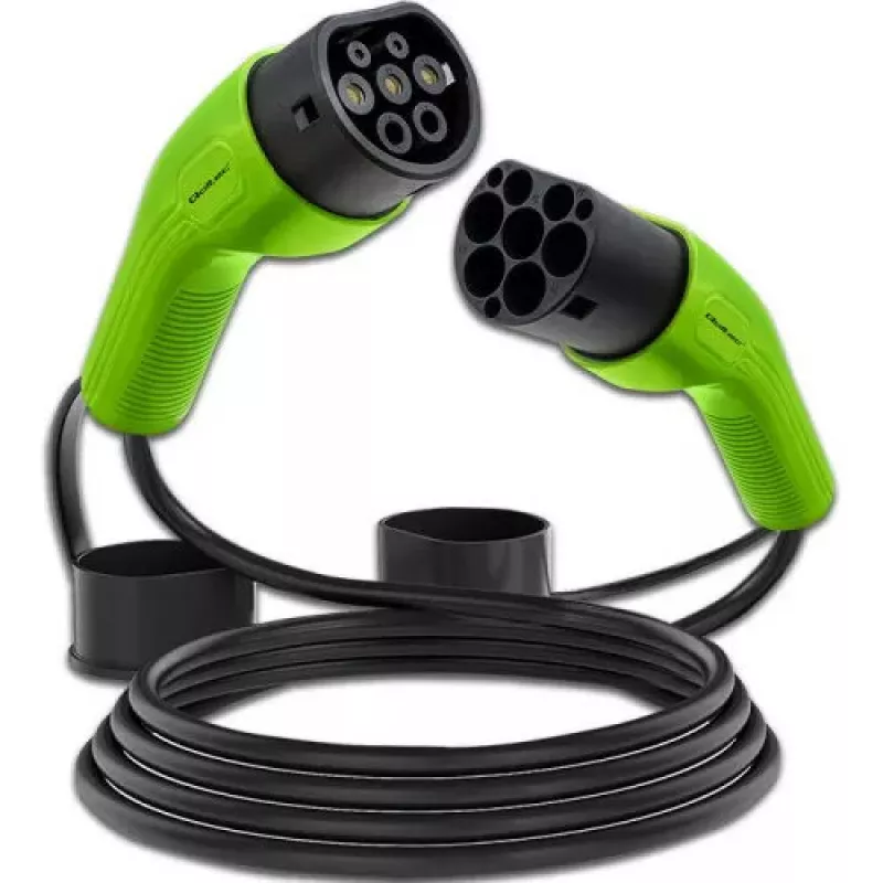 Cable de carga para vehículos eléctricos Qoltec 52474 Type 2 22 kW 5 m