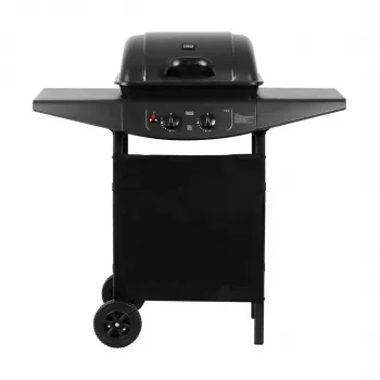 Parrilla de gas TEESA TSA0080 — 2 quemadores, parrilla portátil para exterior