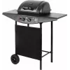 Parrilla de gas TEESA TSA0080 — 2 quemadores, parrilla portátil para exterior