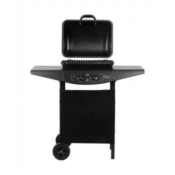 Parrilla de gas TEESA TSA0080 — 2 quemadores, parrilla portátil para exterior