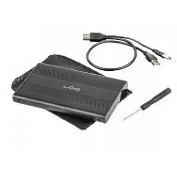 Carcasa para HDD/SSD uGo Marapi S120 negra 2,5 pulgadas