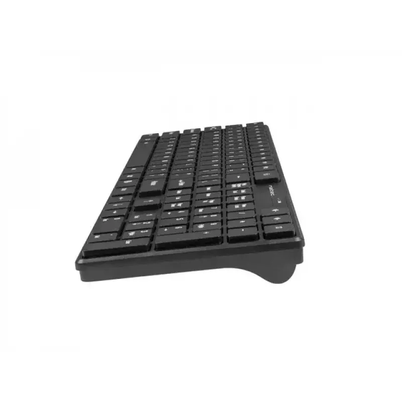 Conjunto inalámbrico de teclado y ratón NATEC Stingray NZB-1440 — RF Wireless, tamaño completo 108 teclas QWERTY, inglés US, negro