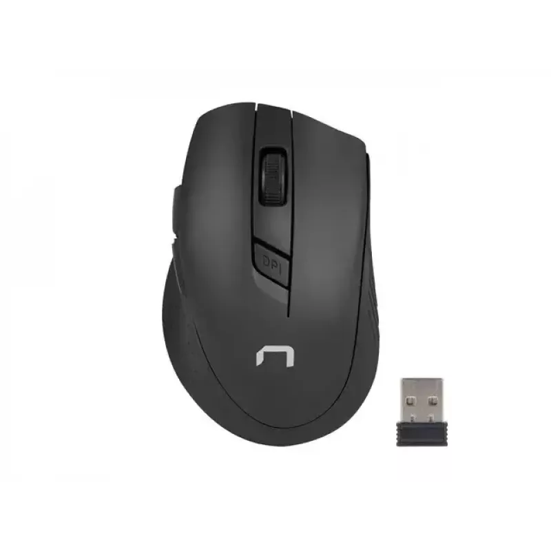 Conjunto inalámbrico de teclado y ratón NATEC Stingray NZB-1440 — RF Wireless, tamaño completo 108 teclas QWERTY, inglés US, negro
