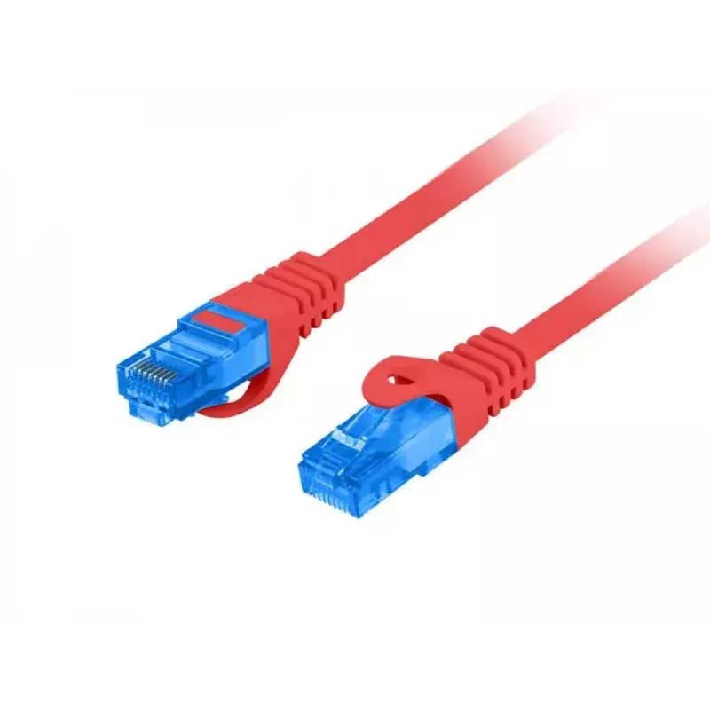 Cable de parcheo LANBERG RJ-45 Cat6a PCF6A-10CC-0100-R, 1 m, S/FTP, CCA, LSZH, rojo
