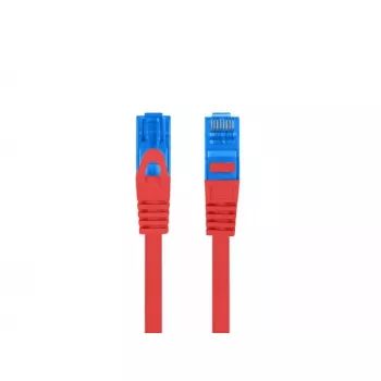 Cable de parcheo LANBERG RJ-45 Cat6a PCF6A-10CC-0100-R, 1 m, S/FTP, CCA, LSZH, rojo