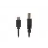 Cable USB 2.0 LANBERG CA-USBA-13CC-0030-BK — USB B a USB C, 3 m, negro