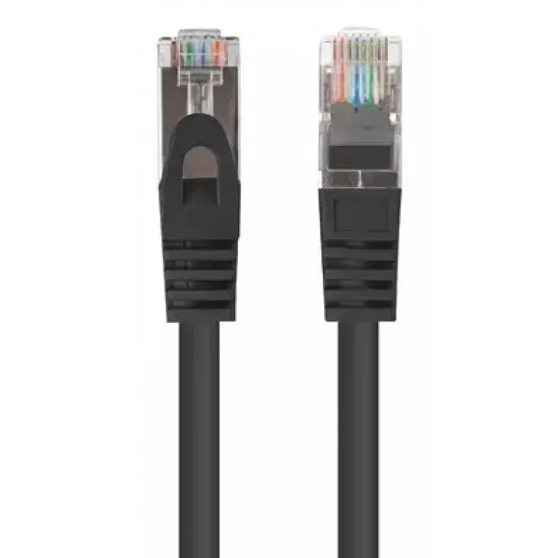 Lanberg PCF6-20CC-0025-BK Cable de conexión Cat.6 FTP, 0,25 m, Negro, paquete de 10