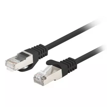 Lanberg PCF6-20CC-0025-BK Cable de conexión Cat.6 FTP, 0,25 m, Negro, paquete de 10