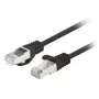 Lanberg PCF6-20CC-0025-BK Cable de conexión Cat.6 FTP, 0,25 m, Negro, paquete de 10