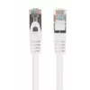 Cable de parcheo Ethernet LANBERG PCF6-20CC-0100-W Cat6 U/UTP 1 m, conductor CCA, 250 MHz, blanco