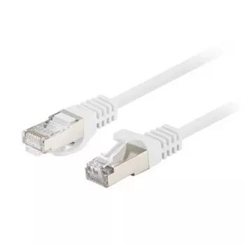 Cable de parcheo Ethernet LANBERG PCF6-20CC-0100-W Cat6 U/UTP 1 m, conductor CCA, 250 MHz, blanco