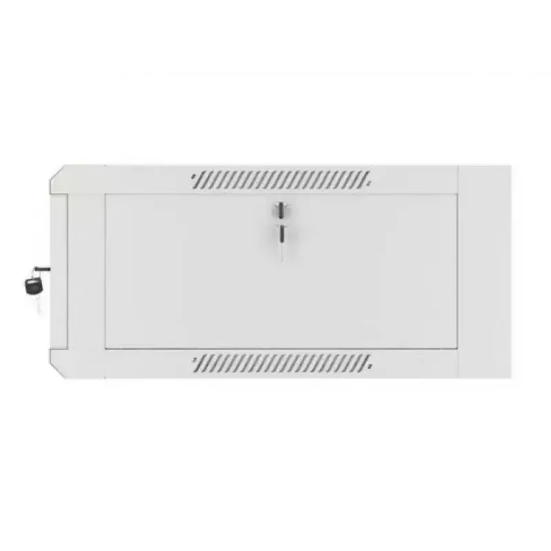 Armario de red de pared 19 pulgadas 4U LANBERG WAFA-5604-10S, 600 mm de profundidad, gris, puerta de cristal (plegado)