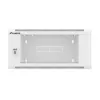 Armario de red de pared 19 pulgadas 4U LANBERG WAFA-5604-10S, 600 mm de profundidad, gris, puerta de cristal (plegado)