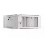Armario de red de pared 19 pulgadas 4U LANBERG WAFA-5604-10S, 600 mm de profundidad, gris, puerta de cristal (plegado)