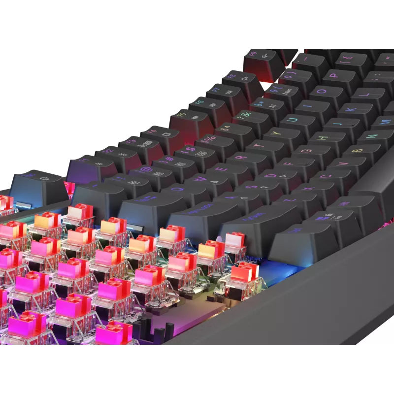 Teclado gaming GENESIS Thor 230 TKL USB + RF Wireless + Bluetooth QWERTZ negro