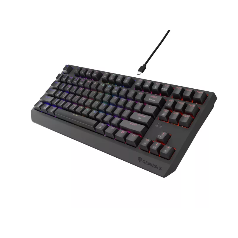 Teclado gaming GENESIS Thor 230 TKL USB + RF Wireless + Bluetooth QWERTZ negro