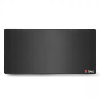 Alfombrilla de ratón SAVIO Black Edition Turbo Dynamic XXL 1000×500×3 mm, superficie de tela, bordes cosidos, base de goma antideslizante