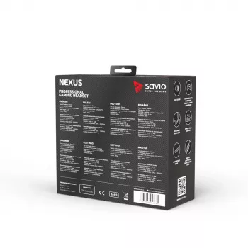 Auriculares Savio NEXUS auriculares gaming con cable negros