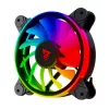 SAVIO FAN-01 Pack de 4 ventiladores ARGB de 120mm con controlador y mando a distancia, negro