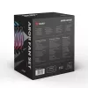SAVIO FAN-01 Pack de 4 ventiladores ARGB de 120mm con controlador y mando a distancia, negro