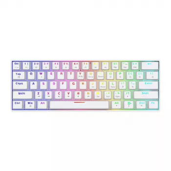 Teclado gaming Savio WHITEOUT X2 RED USB QWERTY mecánico 61 teclas