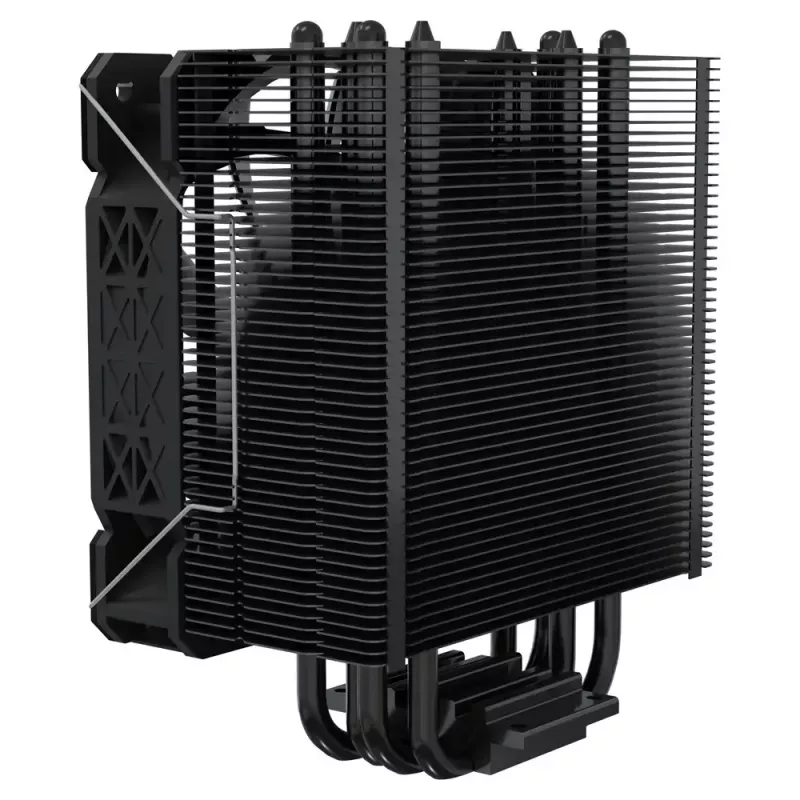 Disipador de aire para CPU SAVIO Vortex X2 negro – ventilador de 120 mm, altura 157 mm, PWM, compatible con LGA 2066