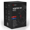 Disipador de aire para CPU SAVIO Vortex X2 negro – ventilador de 120 mm, altura 157 mm, PWM, compatible con LGA 2066
