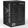 Disipador de aire para CPU SAVIO Vortex X2 negro – ventilador de 120 mm, altura 157 mm, PWM, compatible con LGA 2066
