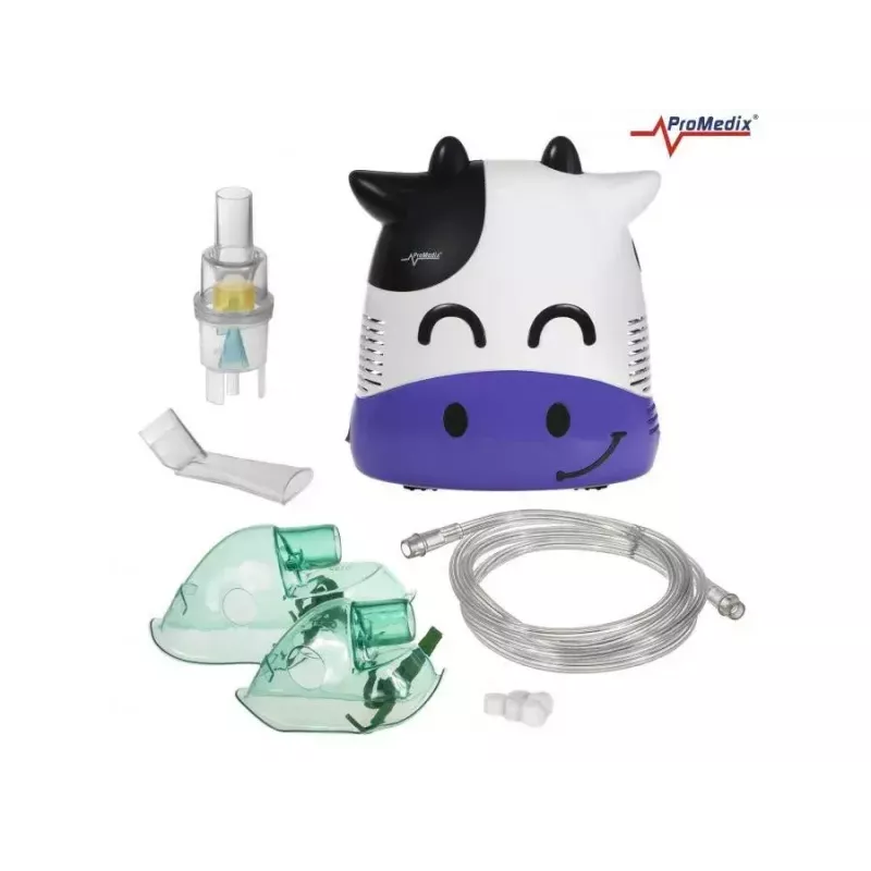 Nebulizador portátil ProMedix PR-810 compresor de aire, nivel de nebulización ajustable, diseño compacto