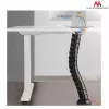Organizador de cables MACLEAN MC-768B — bandeja de gestión de cables negra para montaje en escritorio