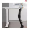 Organizador de cables MACLEAN MC-768B — bandeja de gestión de cables negra para montaje en escritorio