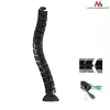 Organizador de cables MACLEAN MC-768B — bandeja de gestión de cables negra para montaje en escritorio