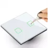 Interruptor táctil de luz MACLEAN MCE703W, frontal de cristal, 1 tecla, 220V