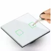 Interruptor táctil de luz MACLEAN MCE703W, frontal de cristal, 1 tecla, 220V