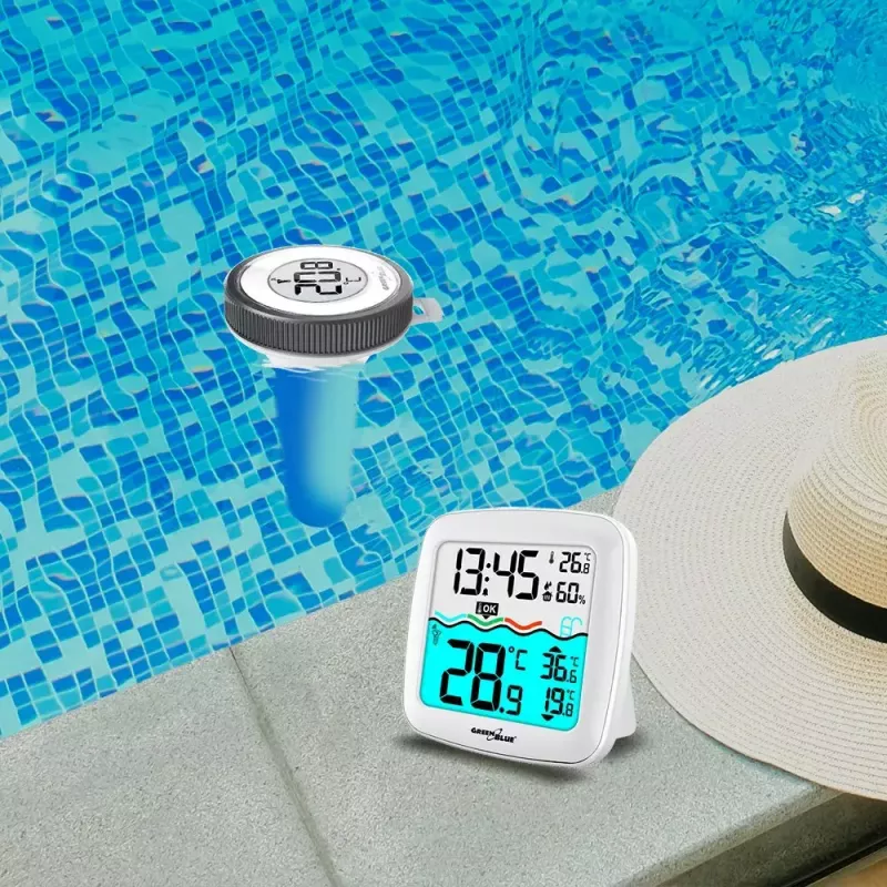 Sensor de temperatura inalámbrico para piscina GreenBlue GB216 IPX7 impermeable, modelo GB216