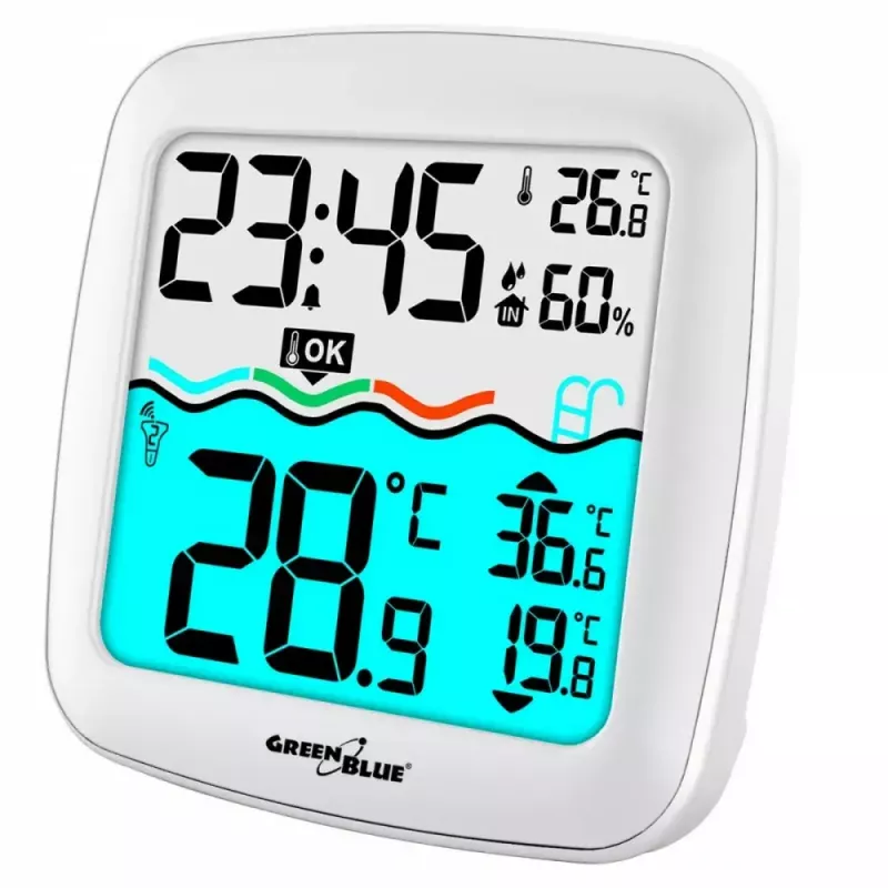 Sensor de temperatura inalámbrico para piscina GreenBlue GB216 IPX7 impermeable, modelo GB216